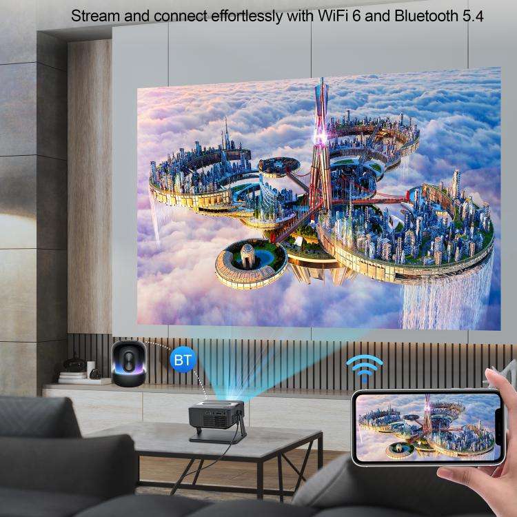 WOWOTO WWT-BL15 Android 11 LCD Display 720P 120ANSI Smart Projector(EU Plug)