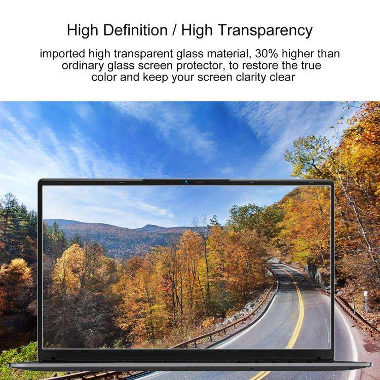 For BMAX MAXBook X15 Pro 15.6 inch 2pcs 9H 0.3mm Explosion-proof Tempered Glass Film