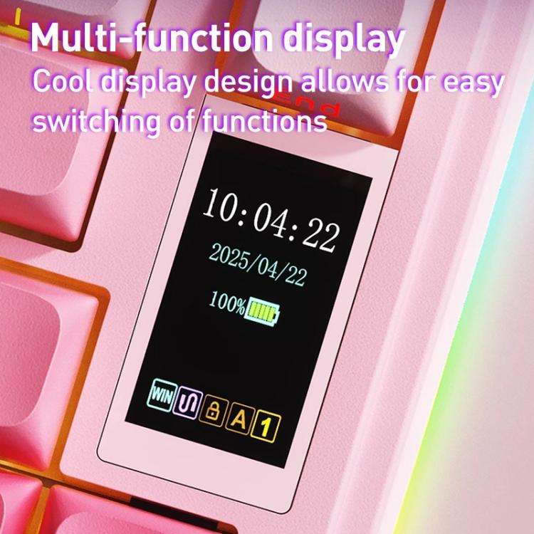 AULA S75 Pro 80 Keys wired/2.4G/Bluetooth Three Model Customizable Gradient Mechanical Keyboard(S...