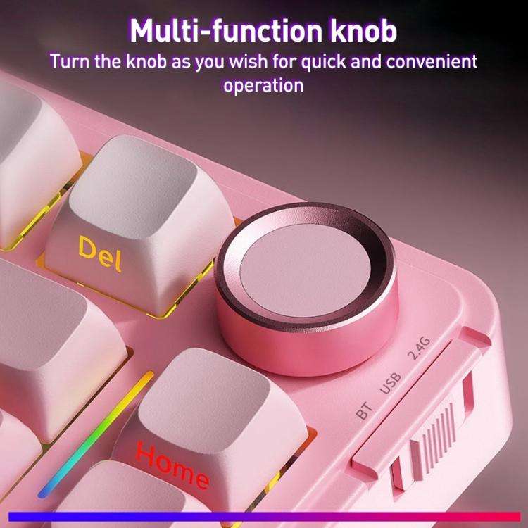 AULA S75 Pro 80 Keys wired/2.4G/Bluetooth Three Model Customizable Gradient Mechanical Keyboard(M...