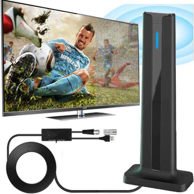 4K HD Digital TV Antenna ATSC Terrestrial Wave Antenna Receiver(Black)