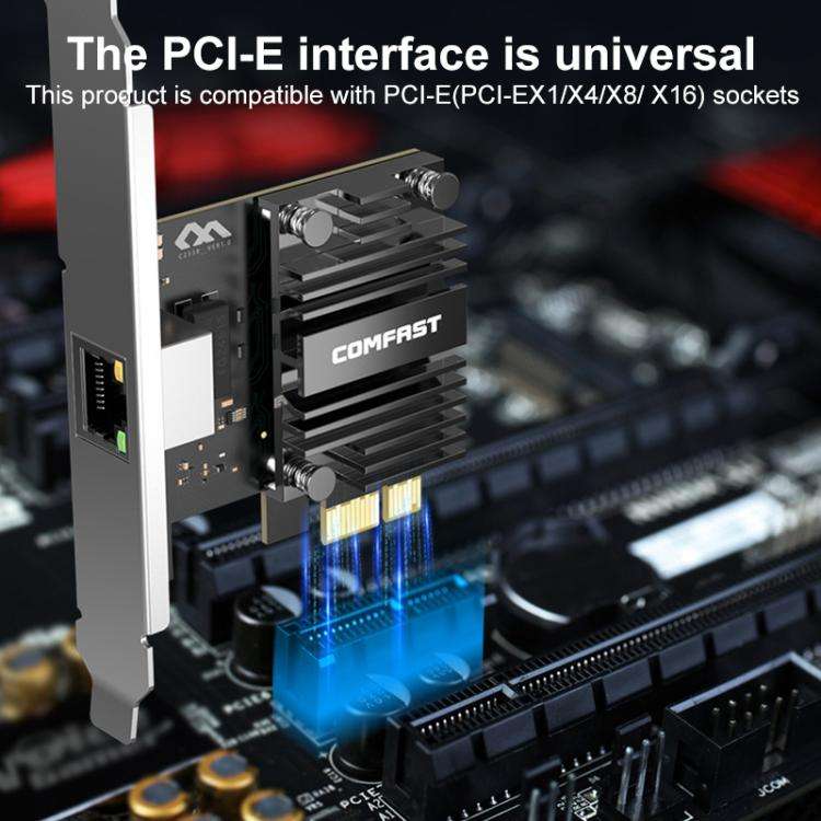 COMFAST CF-P50 Driver-free Gigabit Network Card Built-in PCI-E Ethernet LAN Adapter For Desktop C...