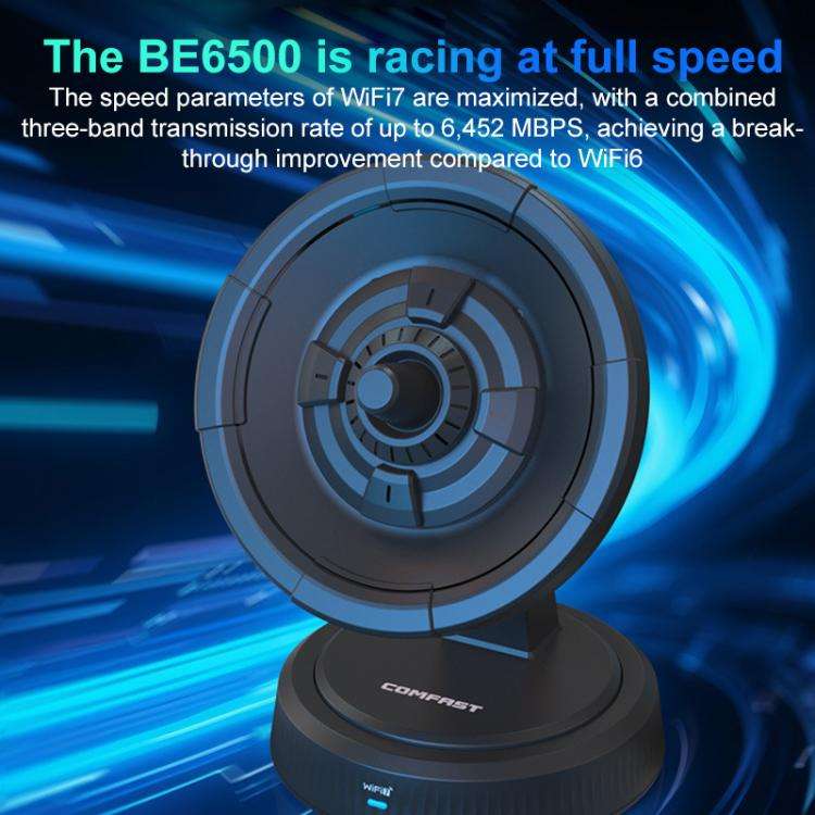 COMFAST CF-986BE Directional Network Card WiFi-7 Gaming 6500M Gigabit USB Network Adapter(Black)