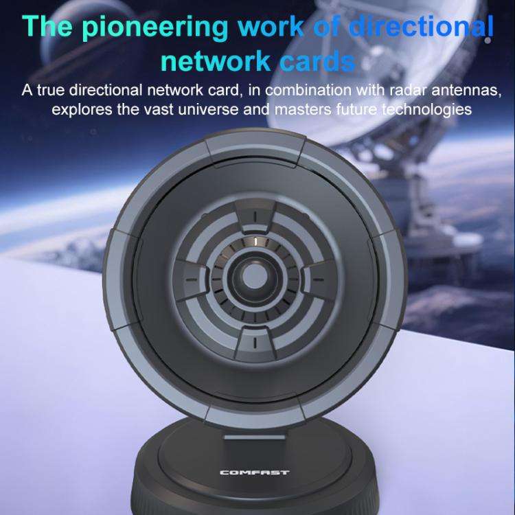 COMFAST CF-986BE Directional Network Card WiFi-7 Gaming 6500M Gigabit USB Network Adapter(Black)