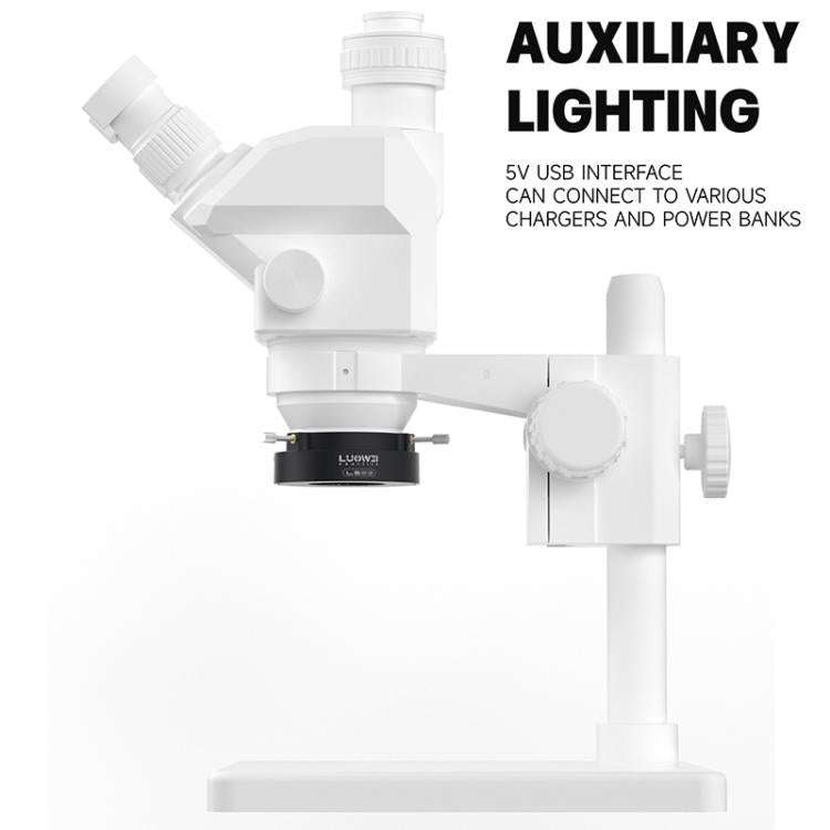 LUOWEI LS03 High Lumen 72LED Microscope Ring Light Source
