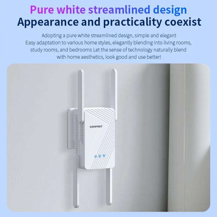 COMFAST CF-WR773BE 3570Mbps WiFi7 Signal Extender Dual Band Gigabit Wireless Repeater, Plug:AU Pl...