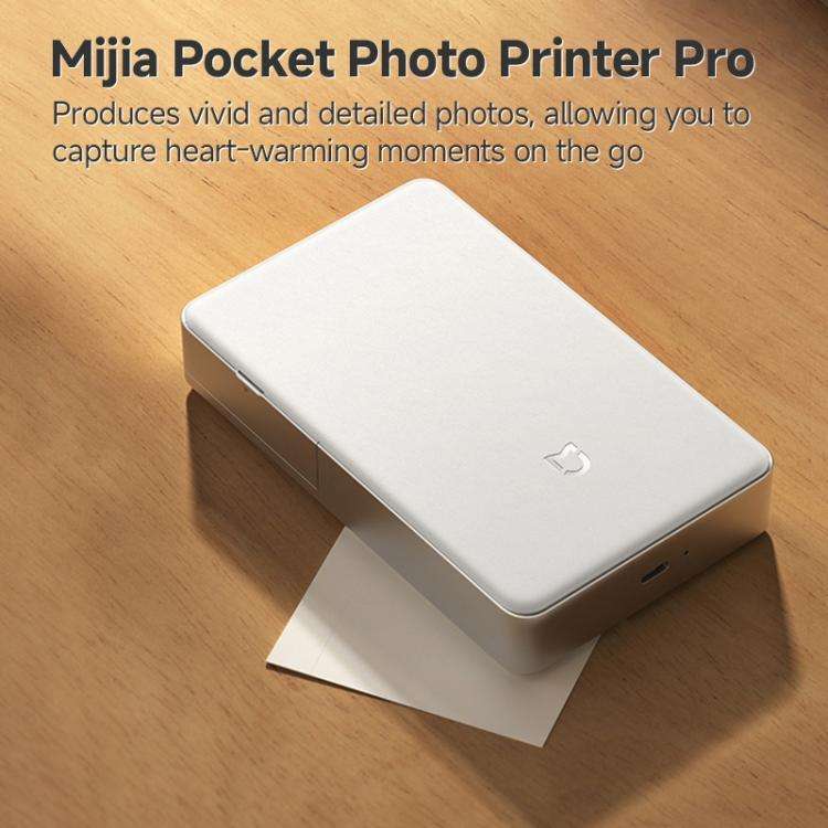 Original Xiaomi Mijia Pocket Photo Printer Pro(White Silver)