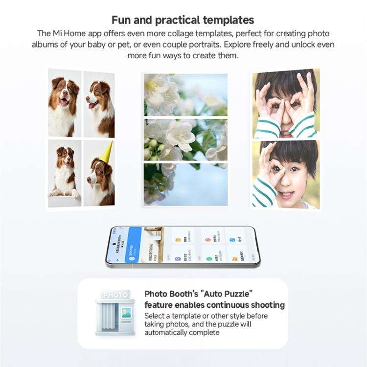 Original Xiaomi Mijia Pocket Photo Printer Pro(White Silver)