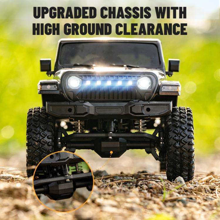 JJR/C C8801 Pro Black Warrior Edition Wrangler Simulation Climbing Remote Control Car(Black)