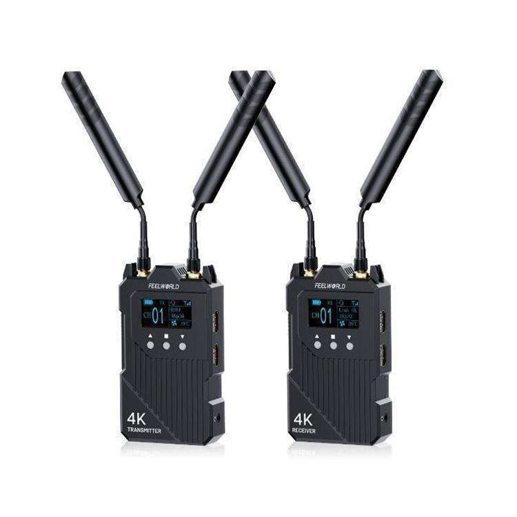 FEELWORLD WT1H 4K Wireless Video Transmission System Dual HDMI-compatible Full Duplex Intercom Li...