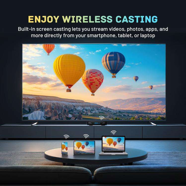 HK1 RBOX X50 Android 14 Smart TV Box with Remote Control, 4GB+128GB, Amlogic S905A Quad-Core(AU P...