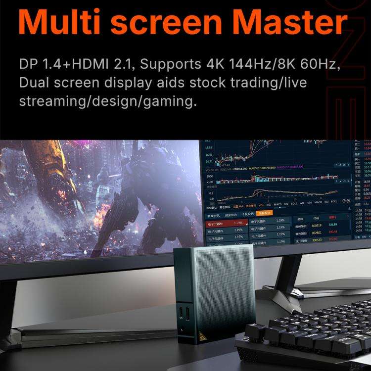 ONE-NETBOOK ONEXGPU Lite AMD Radeon RX 7600M XT 8GB Pocket Graphics Card Dock(Dark Grey)