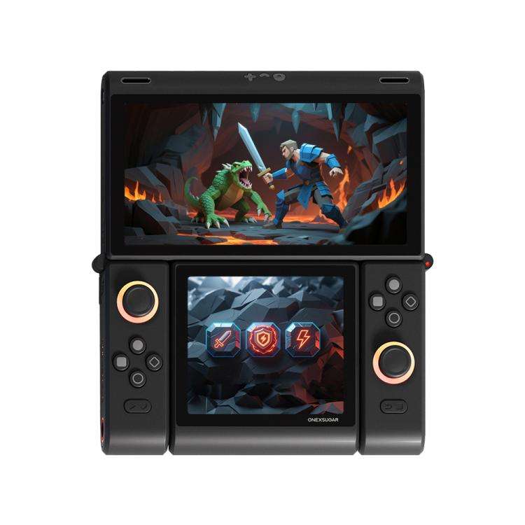 ONE-NETBOOK Sugar 1 Dual Screen Handheld Game Console, 16GB+512GB, Android 14 Snapdragon G3 Gen3(...