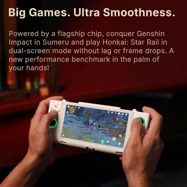 ONE-NETBOOK Sugar 1 Dual Screen Handheld Game Console, 16GB+512GB, Android 14 Snapdragon G3 Gen3(...
