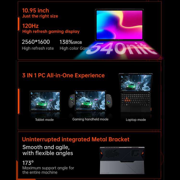 ONE-NETBOOK OneXPlayer X1 Air 10.95 inch Handheld Game Console, 32GB+1TB, Windows 11 Intel Core U...