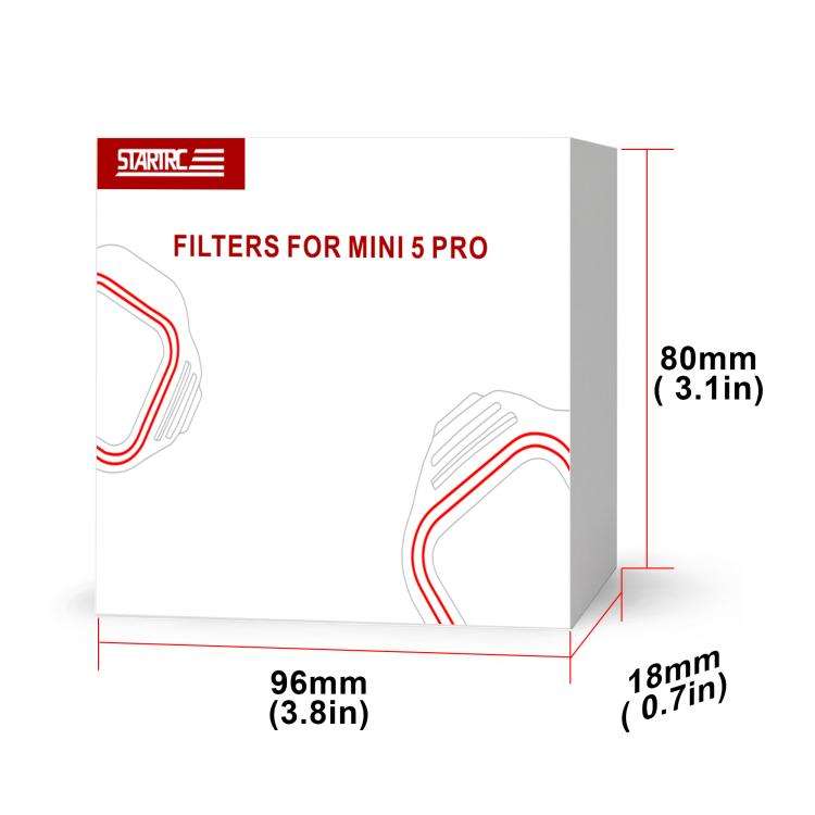 For DJI Mini 5 Pro STARTRC Camera Lens Filter, Filter:3 in 1 CPL ND16/64