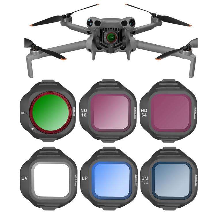 For DJI Mini 5 Pro STARTRC Camera Lens Filter, Filter:6 in 1 Mixed Filter