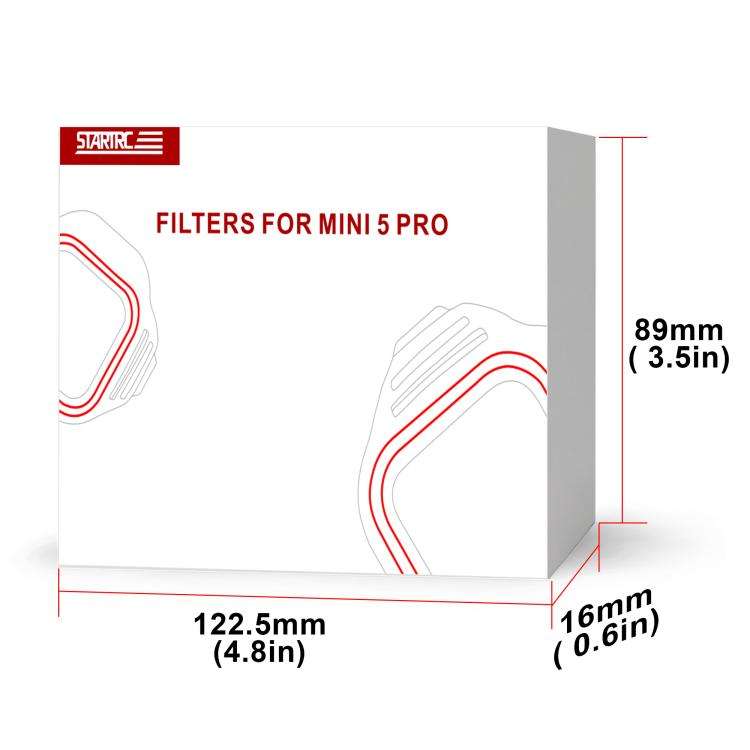 For DJI Mini 5 Pro STARTRC Camera Lens Filter, Filter:6 in 1 Mixed Filter