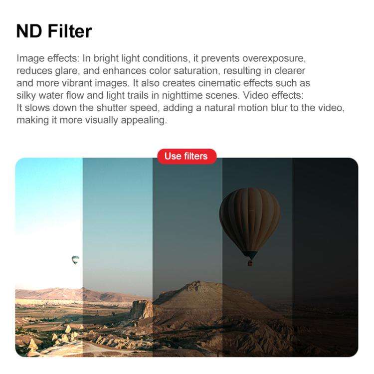 For DJI Mini 5 Pro JSR KB Series Drone Camera Lens Filter, Filter:ND256