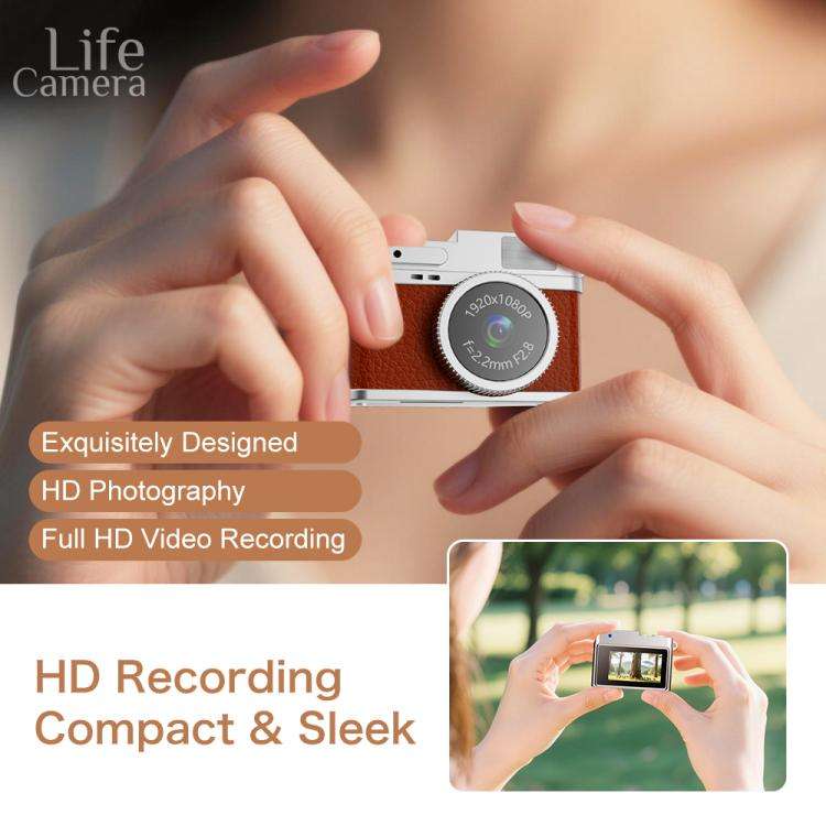 S150 0.96 inch IPS Screen HD Children Mini Digital Camera(White)
