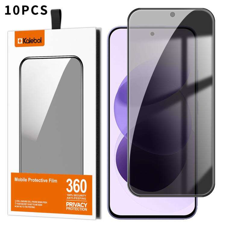 For Redmi Note 17 4G Global 169.7mm 10pcs Kalebol High-Aluminum Screen-Printed Full-Coverage Blac...
