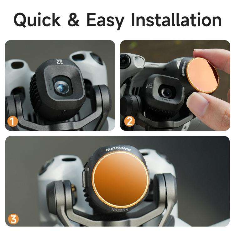 For DJI Mini 5 Pro Sunnylife Camera Lens Filter, Filter:ND32