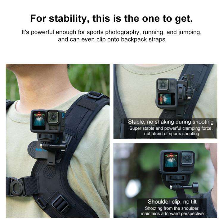 RUIGPRO Magnetic Backpack Clip Mount for Phone & Camera, Type:Clip