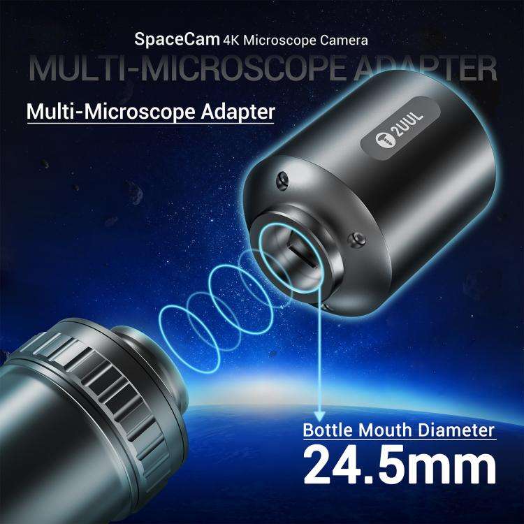 2UUL MS01 SpaceCam 829W-Pixel Industrial Electronic 4K Microscope Camera(Green)