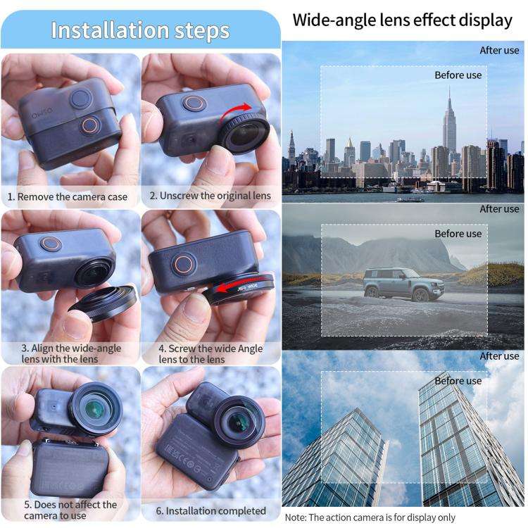 For DJI Osmo Nano JSR Lens Filter, Filter:5 in 1 Wide ND8/16/32/64PL