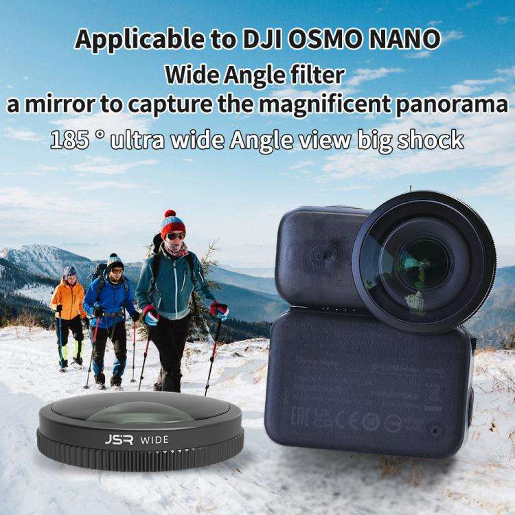 For DJI Osmo Nano JSR Lens Filter, Filter:5 in 1 Wide CPL ND8/16/32
