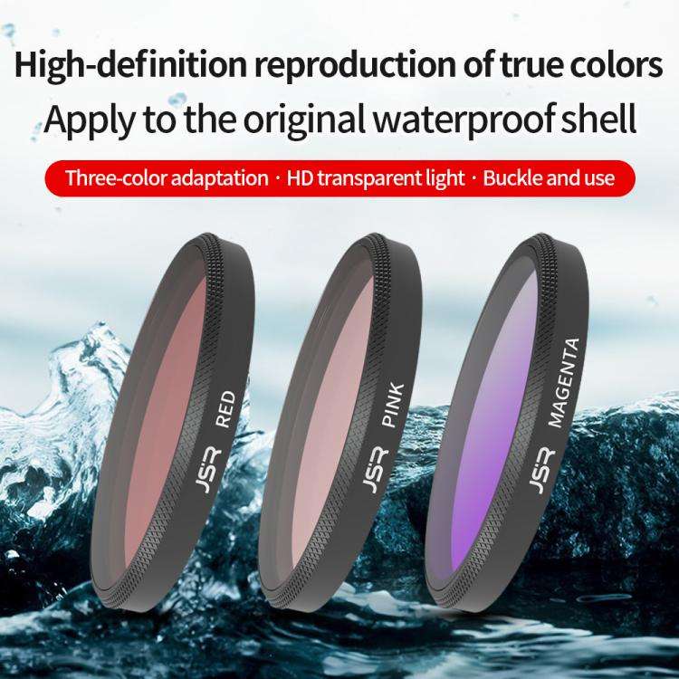 For Insta360 GO Ultra JSR Diving Filter for Waterproof Case, Filter:8 in 1 ND CPL UV Mixed