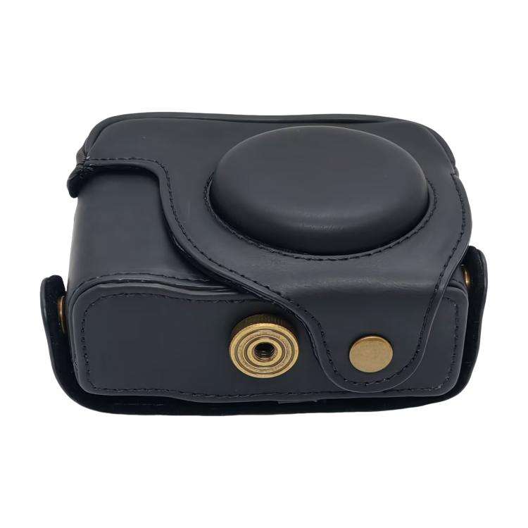 For Canon PowerShot G10 / G11 / G12 Retro Leather Full Body Camera Cover Bag with Strap(Black)