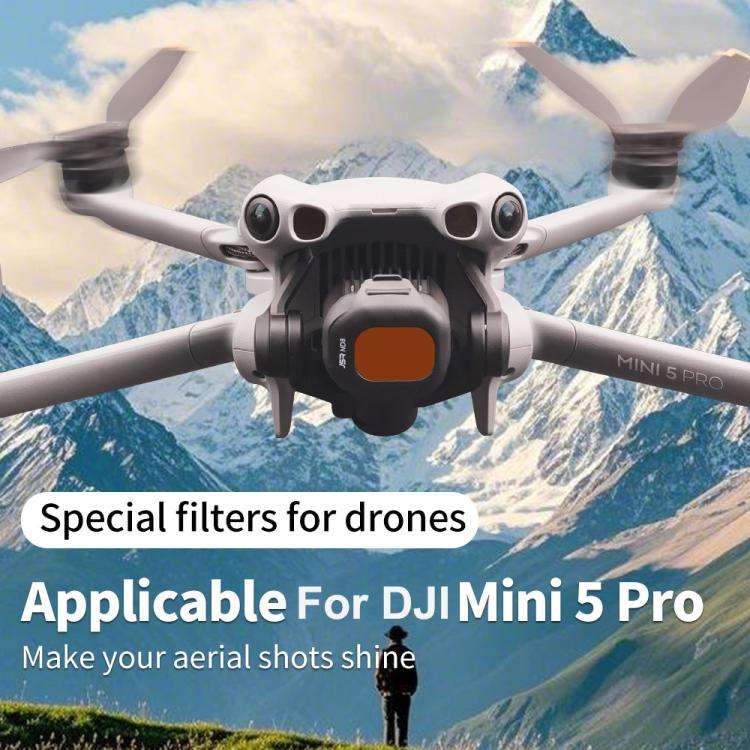 For DJI Mini 5 Pro JSR CB Series Clip-on Drone Camera Lens Filter, Filter:NIGHT