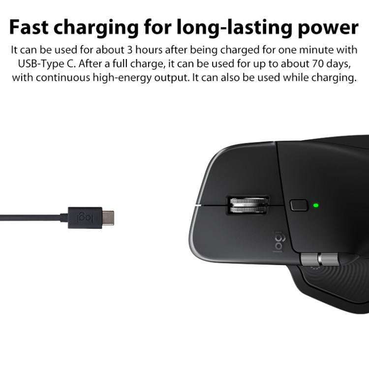 Logitech MX Master 4 8K DPI Wireless Mouse(Black)