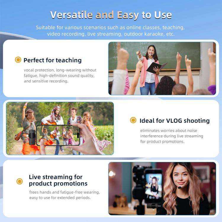 Yanmai GF13 2.4G Wireless Headset Noise Reduction Microphone(Black)