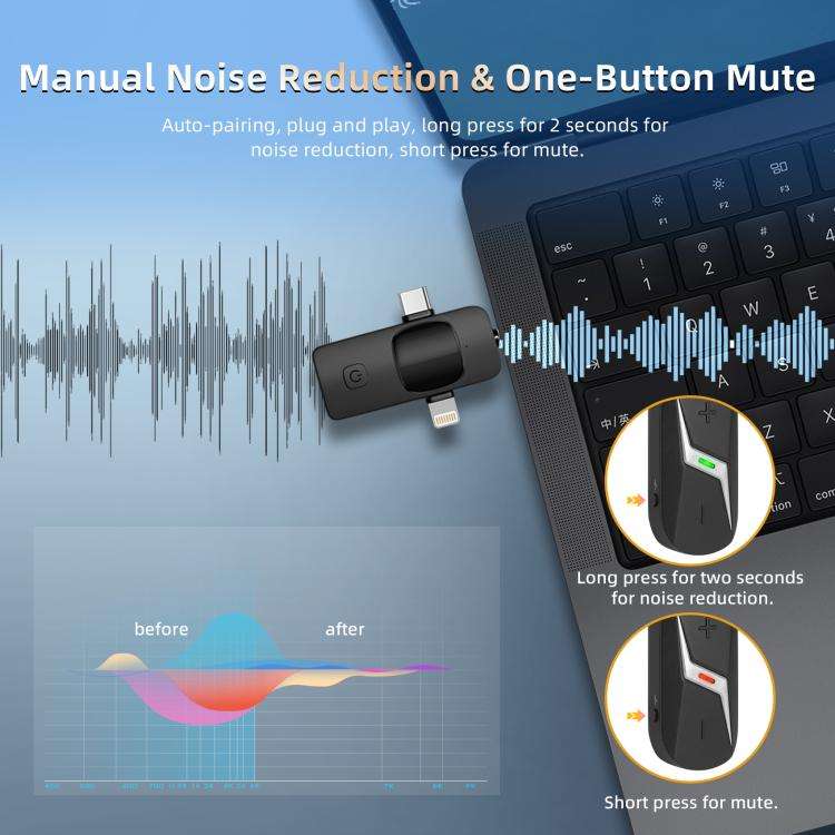 Yanmai GF13 2.4G Wireless Headset Noise Reduction Microphone(Black)