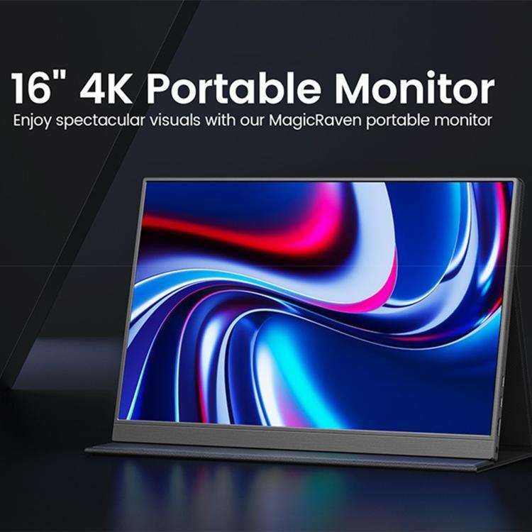 P160A20 16 inch 4K Portable Monitor Gaming Extended Screen(Black)