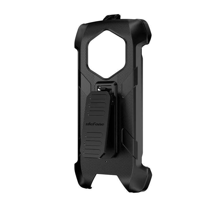 For Ulefone RugKing 4 Pro Ulefone Armor Back Clip Phone Case with Carabiner(Black)