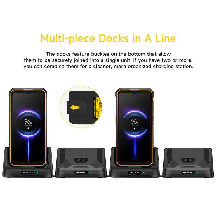 For Ulefone RugKing 3 Pro Ulefone USB-C / Type-C Desk Charging Dock(Black)