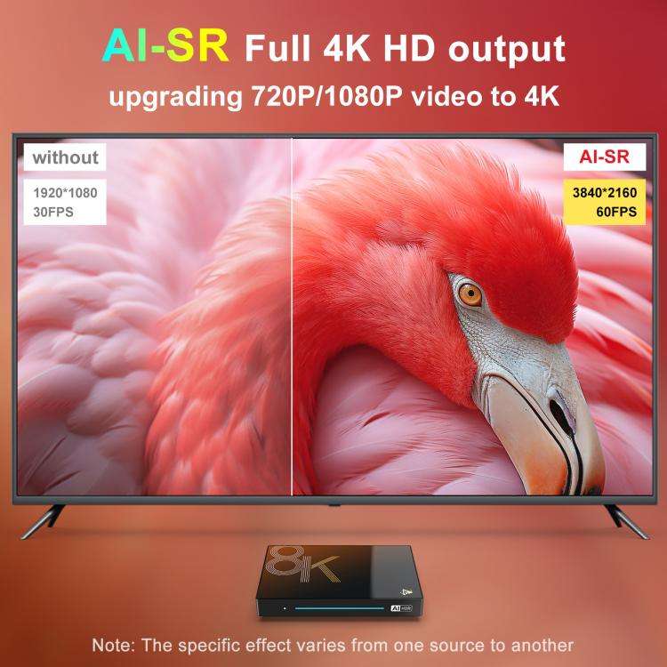 H96Max M9s Android 14 Smart TV Box with Remote Control, 8GB+128GB, RK3576 Octa Core(US Plug)