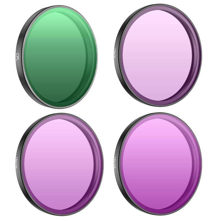 For DJI Osmo Action 6 Sunnylife Camera Lens Filter, Filter:4 in 1 Mixed Filter