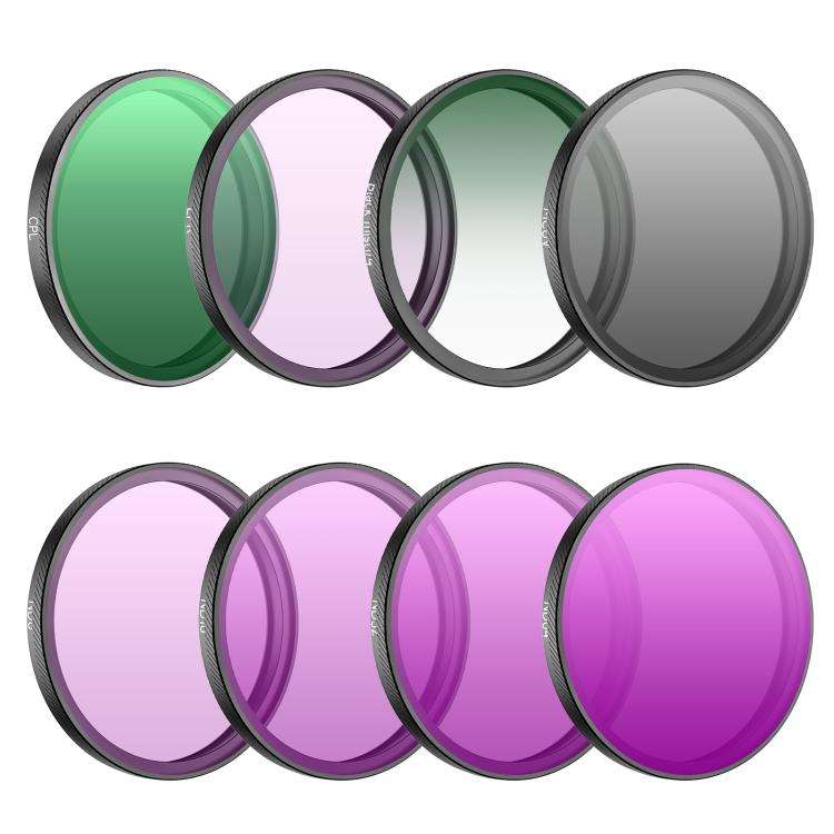 For DJI Osmo Action 6 Sunnylife Camera Lens Filter, Filter:8 in 1 Mixed Filter