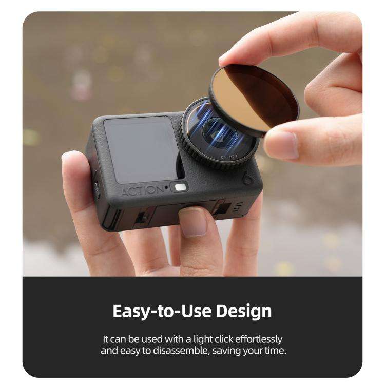 For DJI Osmo Action 6 Sunnylife Camera Lens Filter, Filter:8 in 1 Mixed Filter