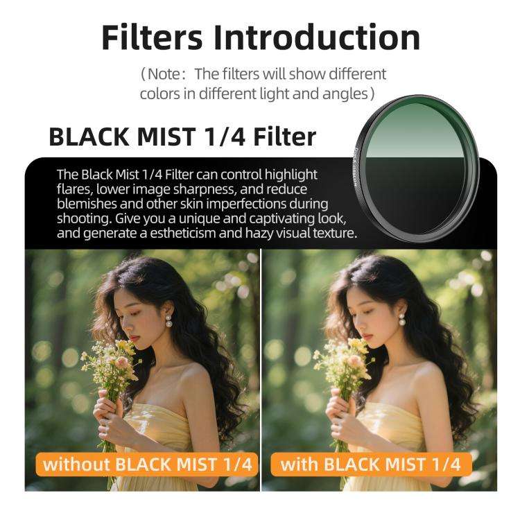 For DJI Osmo Action 6 Sunnylife Camera Lens Filter, Filter:ND8