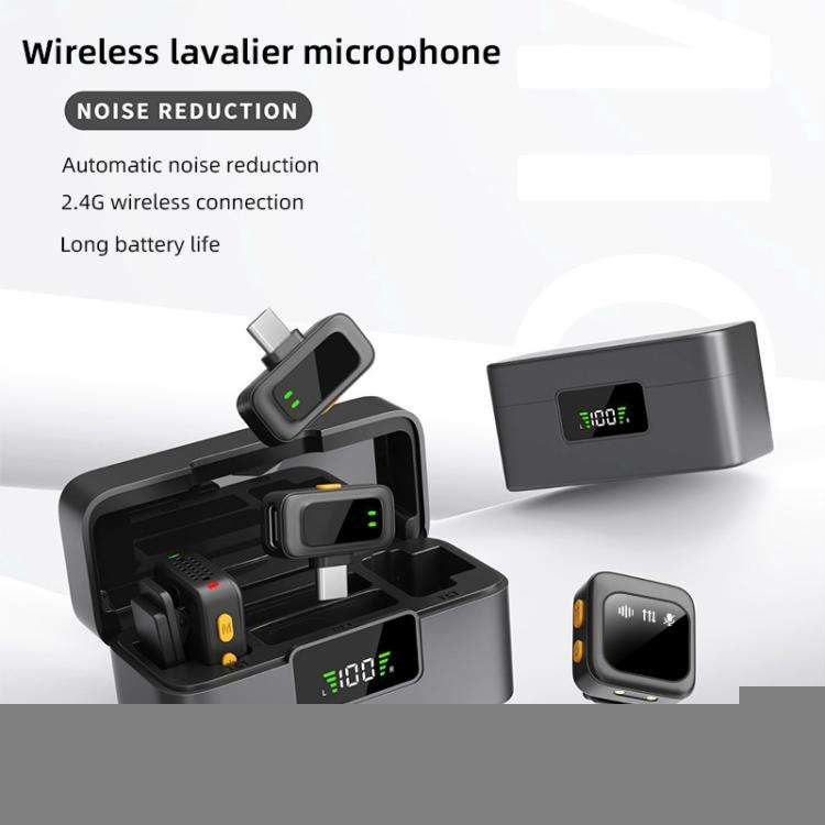 Q18 2 in 1 Lavalier Wireless Microphone, Model:8 Pin Plug