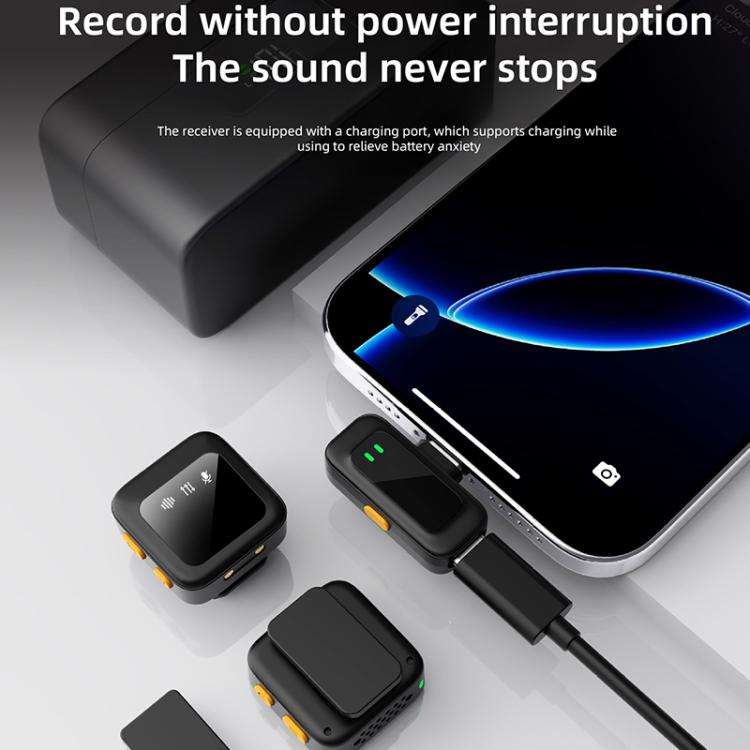 Q18 2 in 1 Lavalier Wireless Microphone, Model:8 Pin Plug