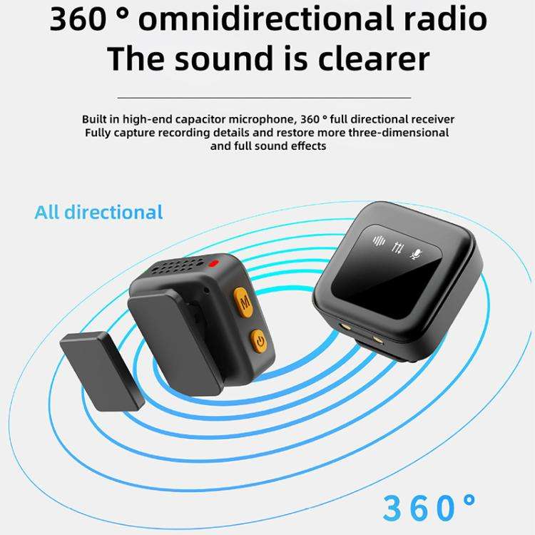 Q18 2 in 1 Lavalier Wireless Microphone, Model:8 Pin Plug