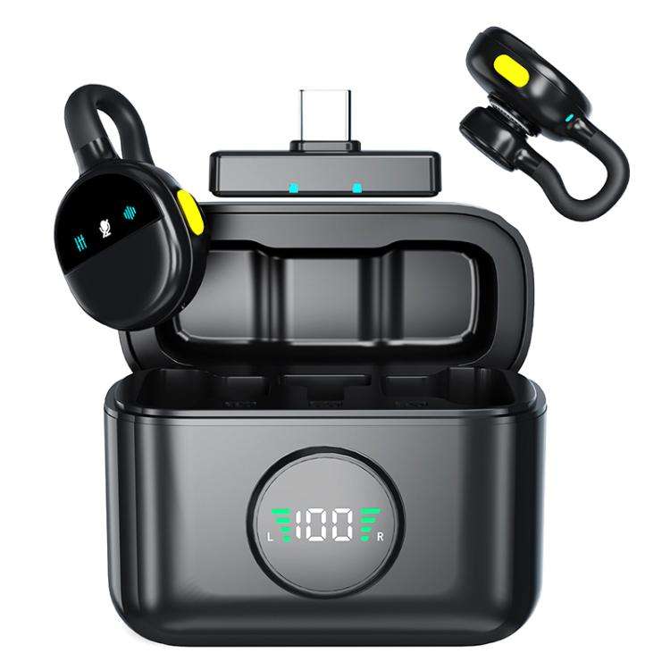 Q28 2 in 1 Lavalier Wireless Noise Cancellation Microphone, Model:Type-C Plug