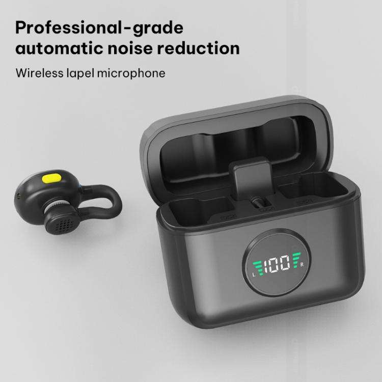 Q28 2 in 1 Lavalier Wireless Noise Cancellation Microphone, Model:Type-C Plug
