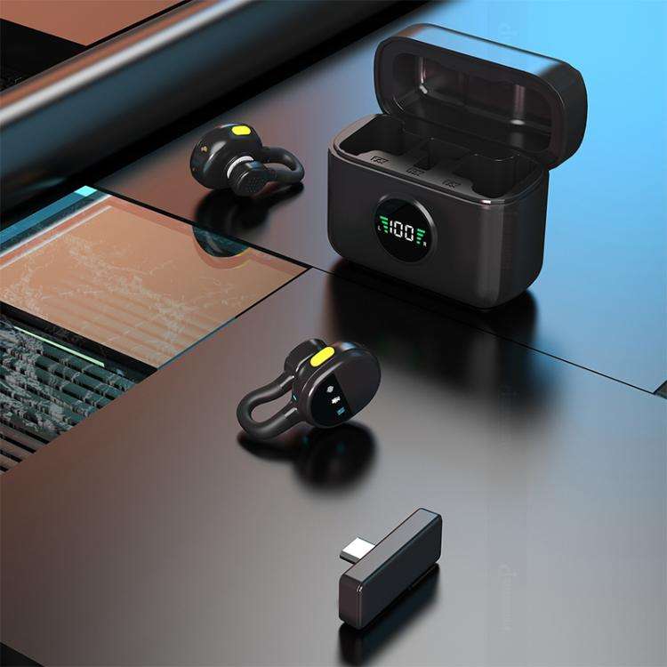 Q28 2 in 1 Lavalier Wireless Noise Cancellation Microphone, Model:Type-C Plug